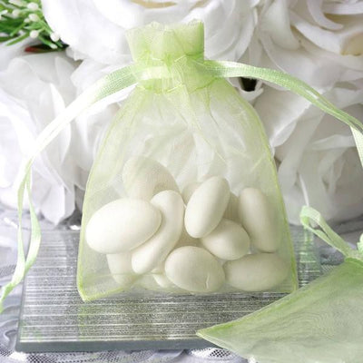 3"x4" Mint Organza Jewellery Wedding Birthday Party Favor Gift Drawstring Pouches Bags - 10/pk
