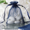 3"x4" Navy Organza Jewellery Wedding Birthday Party Favor Gift Drawstring Pouches Bags - 10/pk