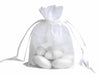 3X4 White Organza Bags-10/pk