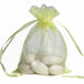 3X4 Yellow Organza Bags-10/pk