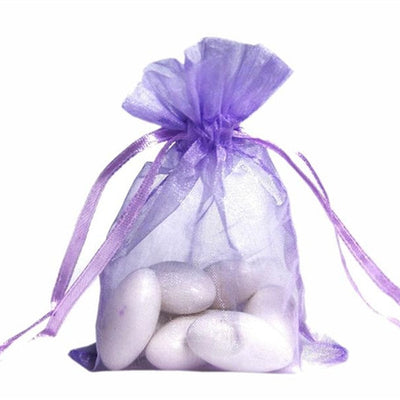 4x6 Lavender Organza Bags-10/pk