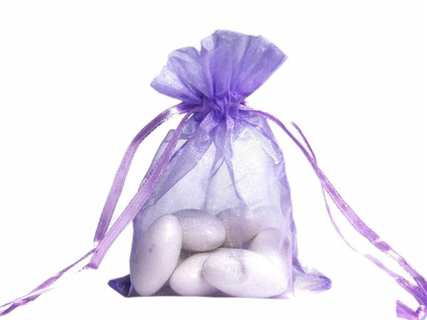 5x7 Lavender Organza Bags-10/pk