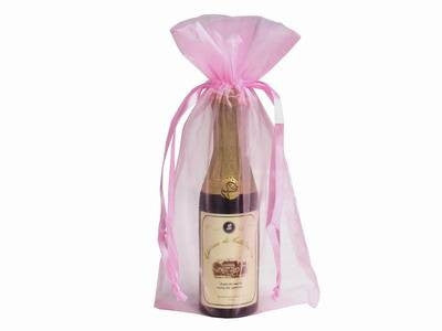 6x15 Pink Organza Bags-10/pk