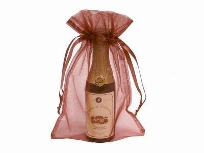 6X9 Chocolate Organza Bags-10/pk