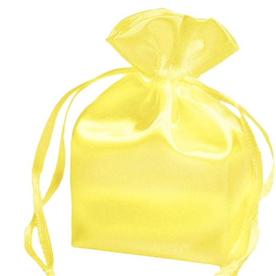 3X4 Yellow Satin Bags-dz/pk