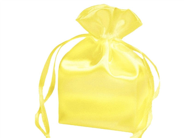 3X4 Yellow Satin Bags-dz/pk
