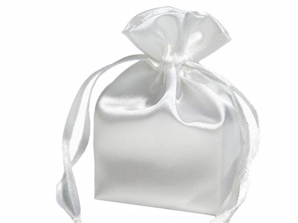 4X6 White Satin Bags dz/pk