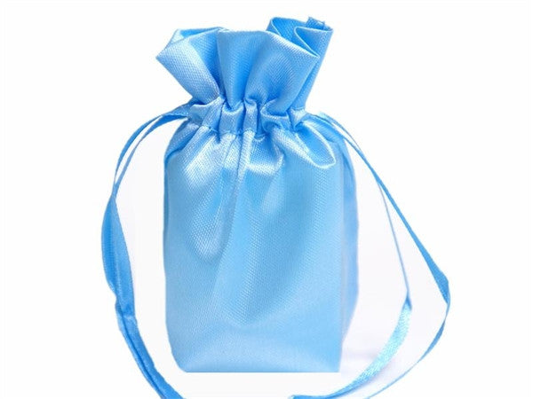 6x9 Baby Blue Satin Bags-dz/pk
