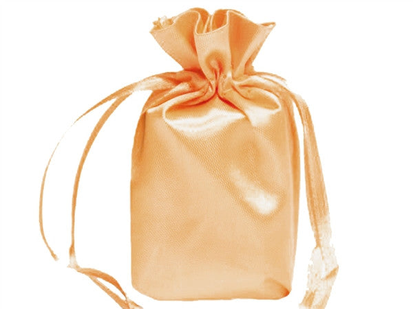 6x9 Peach Satin Bags-dz/pk