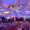 12 Panel 28" Hoop Ceiling Draping Hardware Kit For Wedding Party Banquet Event - FREE Tool Kit