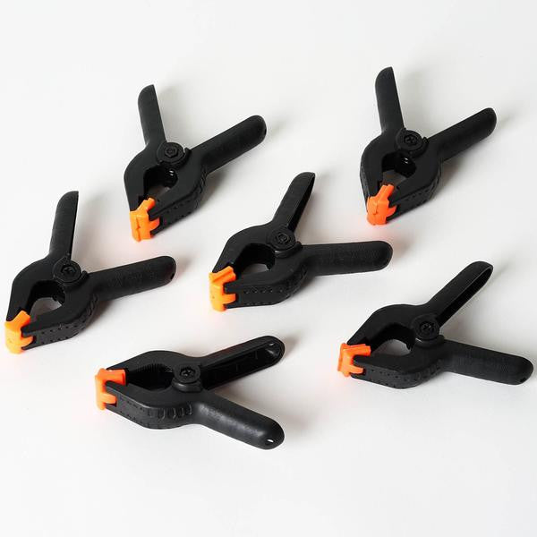 6 Pcs 4.5"x2" Heavy Duty Nylon Photographic Backdrop Muslin Clamps Clips