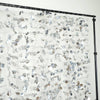 Dazzling Metallic Foil Flower Wedding Backdrop- Silver- 6ftx6ft