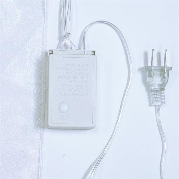 600 LED Lights BIG Wedding Party Photography Organza Curtain Backdrop - Warm White - 20FT x 10FT