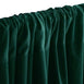 Set Of 2 Hunter Green Fire Retardant Polyester Curtain Panel Backdrops Window Treatment With Rod Pockets - 5FTx10FT