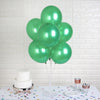 12" Metallic Latex Balloons-Green-25/pk