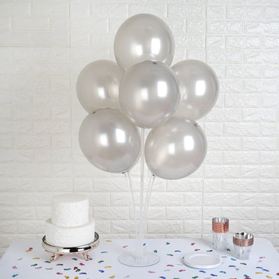 12" Latex Balloons-Silver-25/pk
