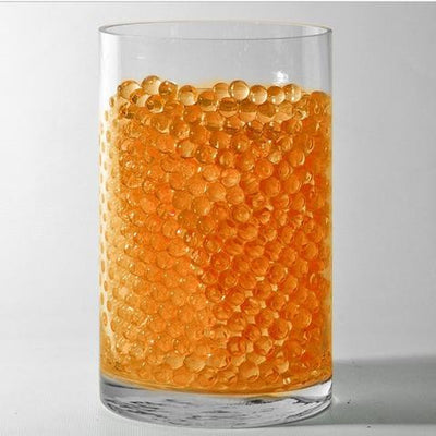 Orange Small Round Deco Water Beads Jelly Vase Filler Balls For Centerpieces Table Decoration - 200 to 250 PCS