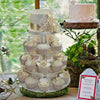 4 Tier Round Heavy Duty Acrylic Glass Cupcake Dessert Stand For Birthday Wedding Party