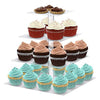 4 Tier Square Heavy Duty Acrylic Glass Cupcake Dessert Stand For Birthday  Wedding Party