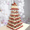 7 Tier Square Heavy Duty Acrylic Glass Cupcake Dessert Stand For Birthday  Wedding Party