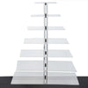 7 Tier Square Heavy Duty Acrylic Glass Cupcake Dessert Stand For Birthday  Wedding Party