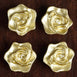 4 PCS Gold Rose Floating Candles Wedding Birthday Party Centerpiece Decor