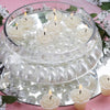 12 PCS Ivory Rose Mini Floating Candles Wedding Birthday Party Centerpiece Decor