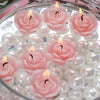 Pink Rose Mini Floating Candles Wedding Birthday Party Centerpiece Decor - 12/pk