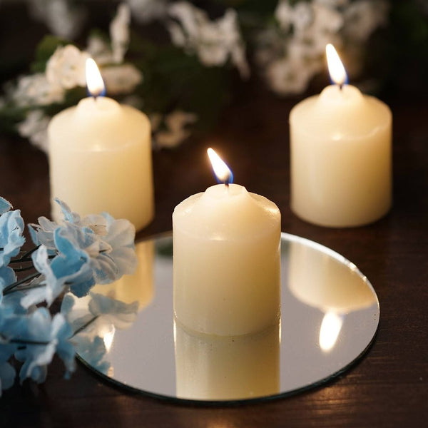 12 Wholesale Ivory Votive Candles Wedding Spa Party Venue Decor
