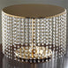 12" Tall Gold Eloquent Crystal Pendants Metal Chandelier Wedding Cake Stand