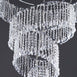 4 Tier Mordern Crystal Pendant Lighting Diamond Chandelier - 18" Diameter x 24" Long