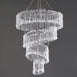 4 Tier Mordern Crystal Pendant Lighting Diamond Chandelier - 18" Diameter x 24" Long