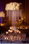 30" Acrylic Glass Diamond Pendant Chandelier Centerpiece For Wedding Party Decorative + FREE Chandelier Stand