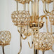 40" Gold Crystal Beaded 13 Arm Candelabra Chandelier Votive Candle Holder Wedding Centerpiece