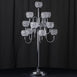40" Silver Crystal Beaded 13 Arm Candelabra Chandelier Votive Candle Holder Wedding Centerpiece
