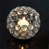 Adorable Votive Tealight Wedding Crystal Candle Holder - 4" Dia x 3.5" Tall