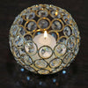 Adorable Votive Tealight Wedding Crystal Candle Holder - Gold - 4" Dia x 3.5" Tall