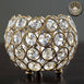 Adorable Votive Tealight Wedding Crystal Candle Holder - Gold - 4" Dia x 3.5" Tall