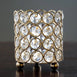 Exquisite Wedding Votive Tealight Crystal Candle Holder - Gold - 3.25" Dia x 3.5" Tall