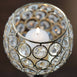 Sleek Pillar Crystal Votive Tealight Candle Holder Wedding Centerpiece - Gold - 16" Tall