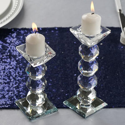 6" Gemcut Egyption Handcrafted Crystal Glass Votive Candle Holder Table Top Wedding Centerpiece - 1 PCS