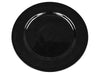 13" Acrylic Black Round Charger Server Plate Dinnerware - Set of 6