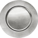 Acrylic Silver Round Charger Server Plate Dinnerware - Set of 6