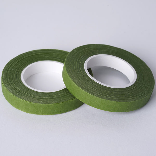 1/2" x 90 ft Green Floral Tape for Stem Wrap Flower Bouquet - 2 rolls