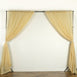 10FT Fire Retardant Champagne Sheer Curtain Panel Backdrops Window Treatment With Rod Pockets - Premium Collection