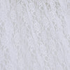 Set Of 2 White Fire Retardant Sheer Floral Lace Premium Curtain Panel Backdrops Window Treatment With Rod Pockets - 5FTx10FT