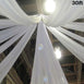 30FT Premium White Fire Retardant Sheer Voil Curtain Ceiling Panel Backdrop