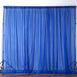 10FT Fire Retardant Royal Blue Sheer Curtain Panel Backdrops Window Treatment With Rod Pockets - Premium Collection