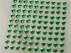 Heart Design Wholesale Self Adhesive Crystal Diamond Rhinestone Stickers - Apple Green  600 PCS