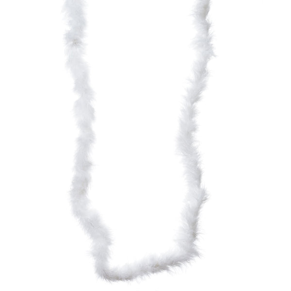 Deluxe Marabou Ostrich Feather Boas-White-2 Yards